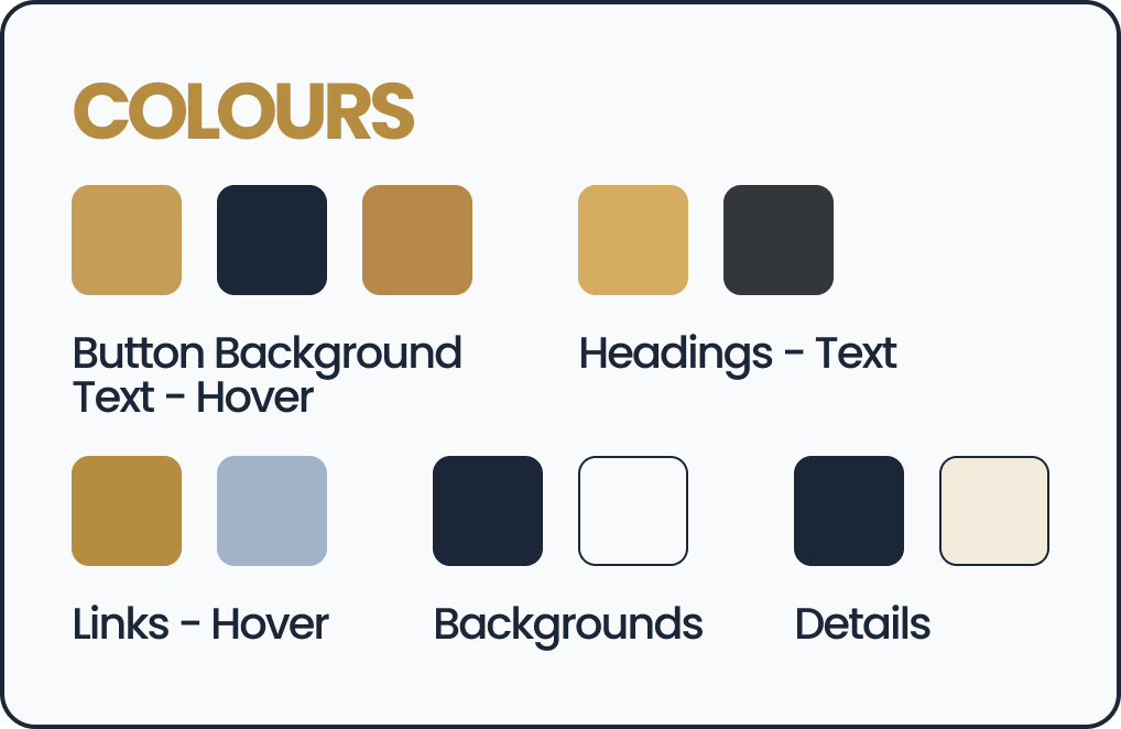 UX UI Colour palette