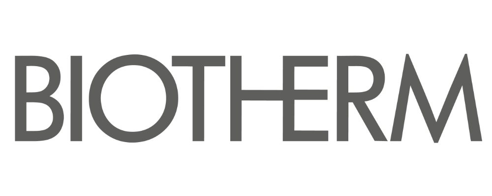 Biotherm brand logo in dark gray text on a transparent background.