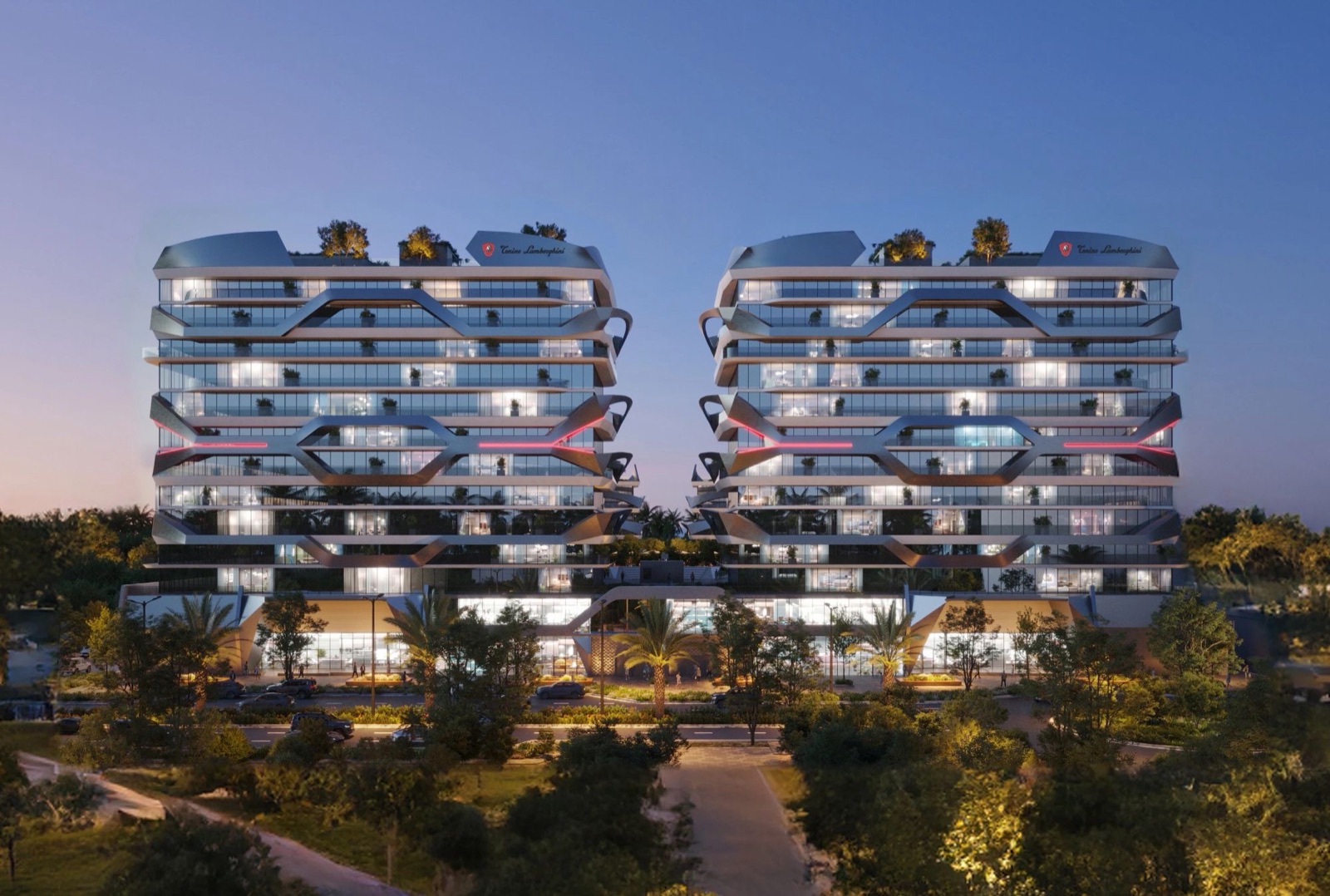 Tonino Lamborghini Residences في ميدان عند الغسق
