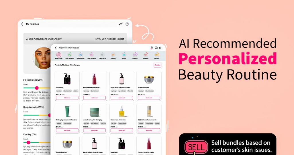 AI recommended personalized beauty routine 