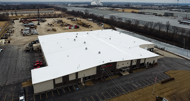 Comparison of TPO EPDM and PVC flat roofing systems on a commercial roof in Chicago