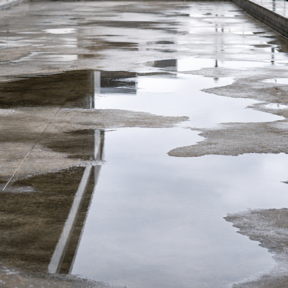 Comparison of TPO EPDM and PVC flat roofing systems on a commercial roof