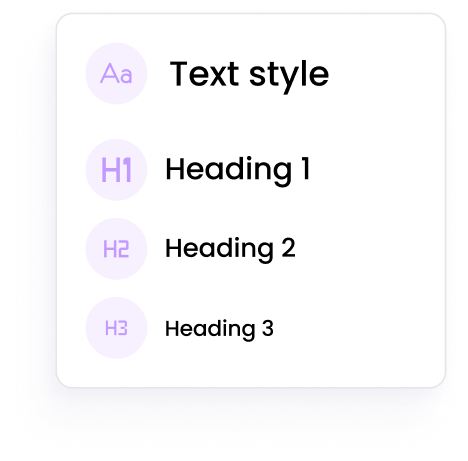 Wireframme avec plusieurs hiérarchie de heading