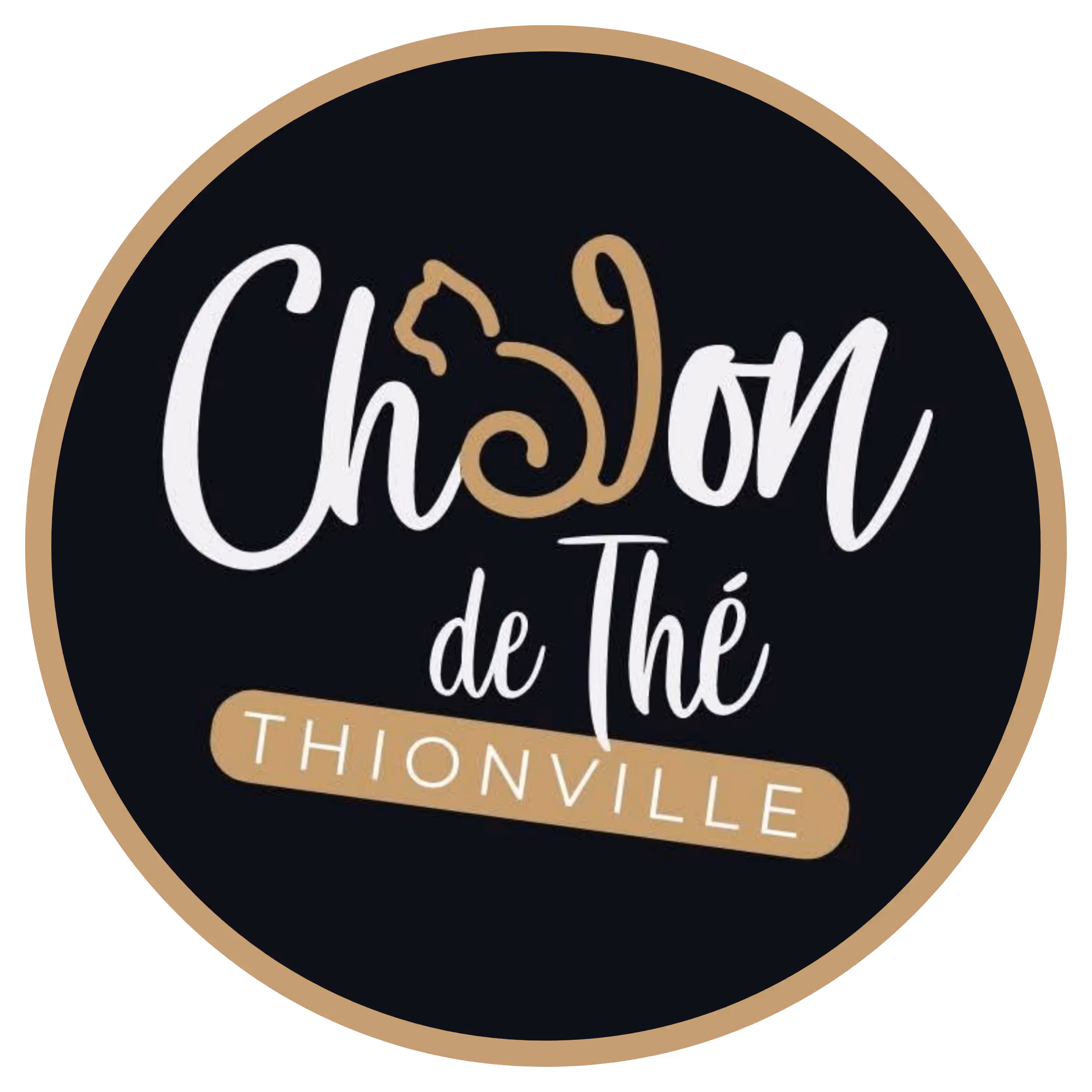 Logo chaton de thé