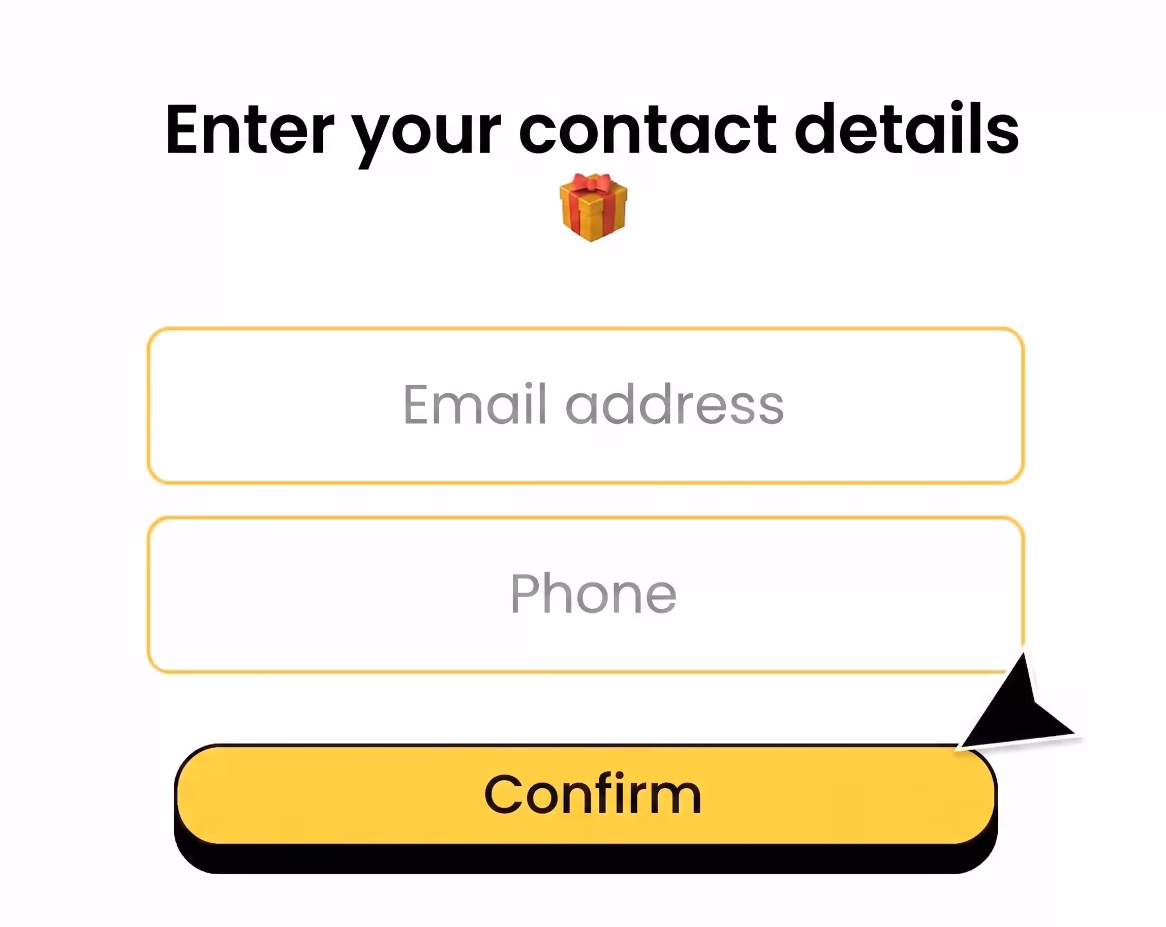 Collect Phone and Email adress