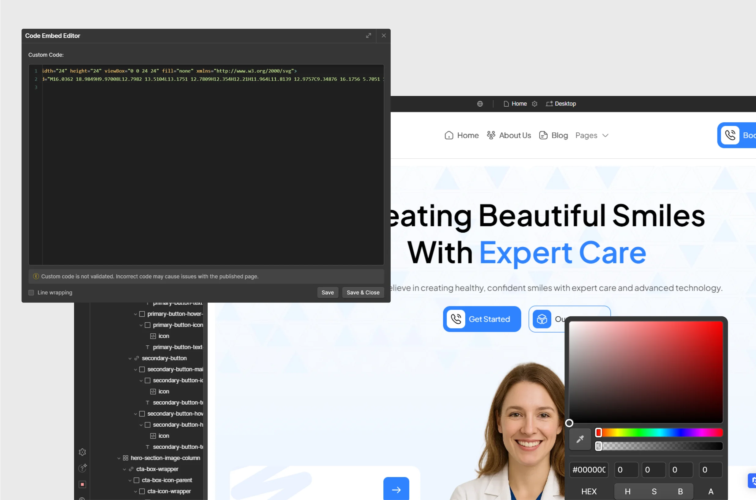 template customization