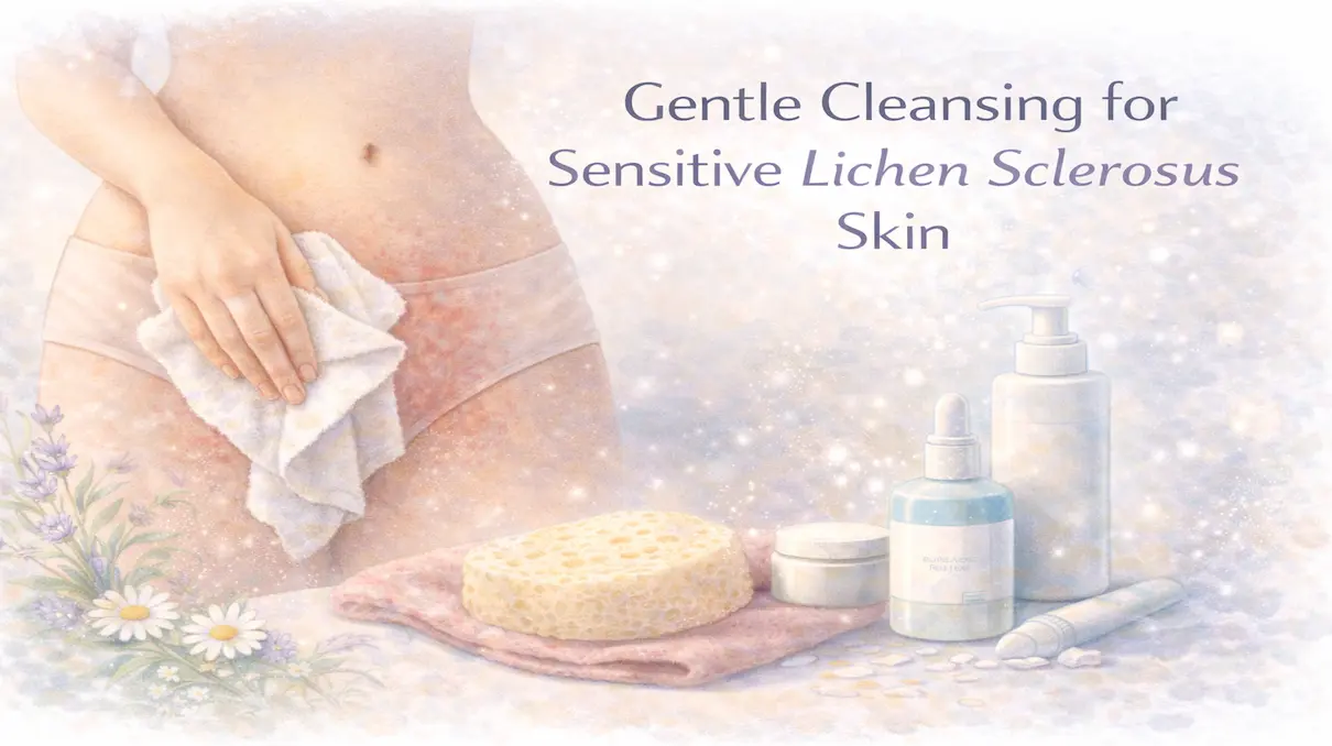 Gentle daily cleansing practices for lichen sclerosus sensitive skin