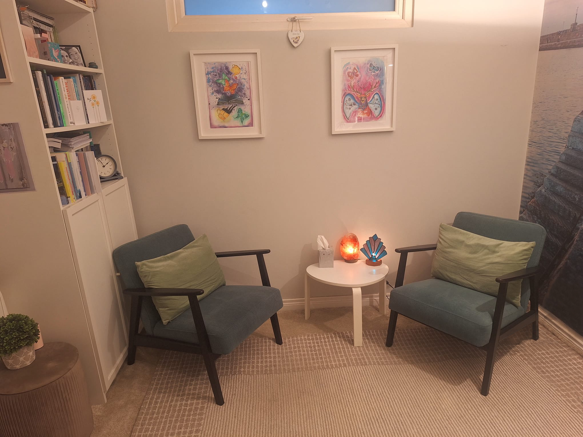 The therapy space, where you will be having the session