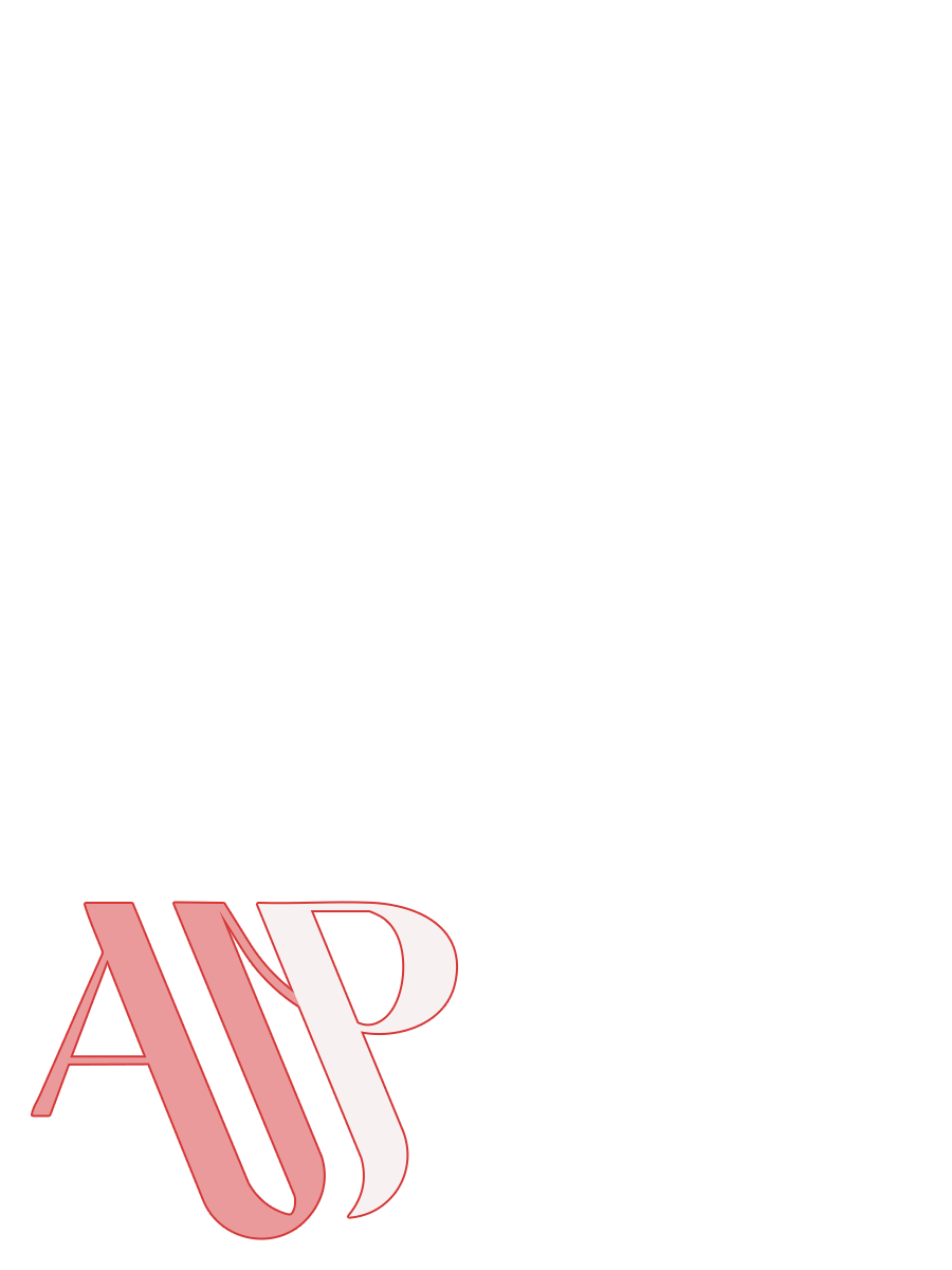 Stylized logo with the letters A and P intertwined in red and white.