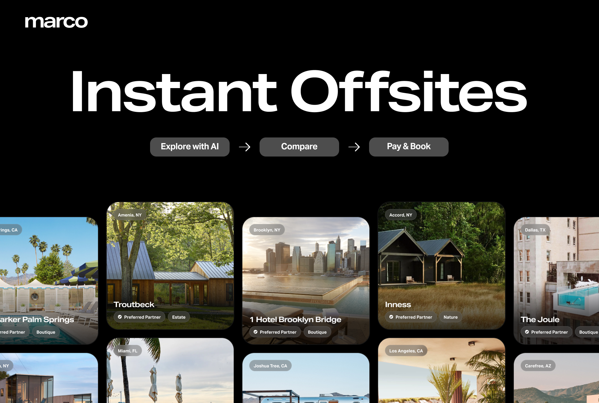Marco Instant Offsites: Reinventing Corporate Group Travel