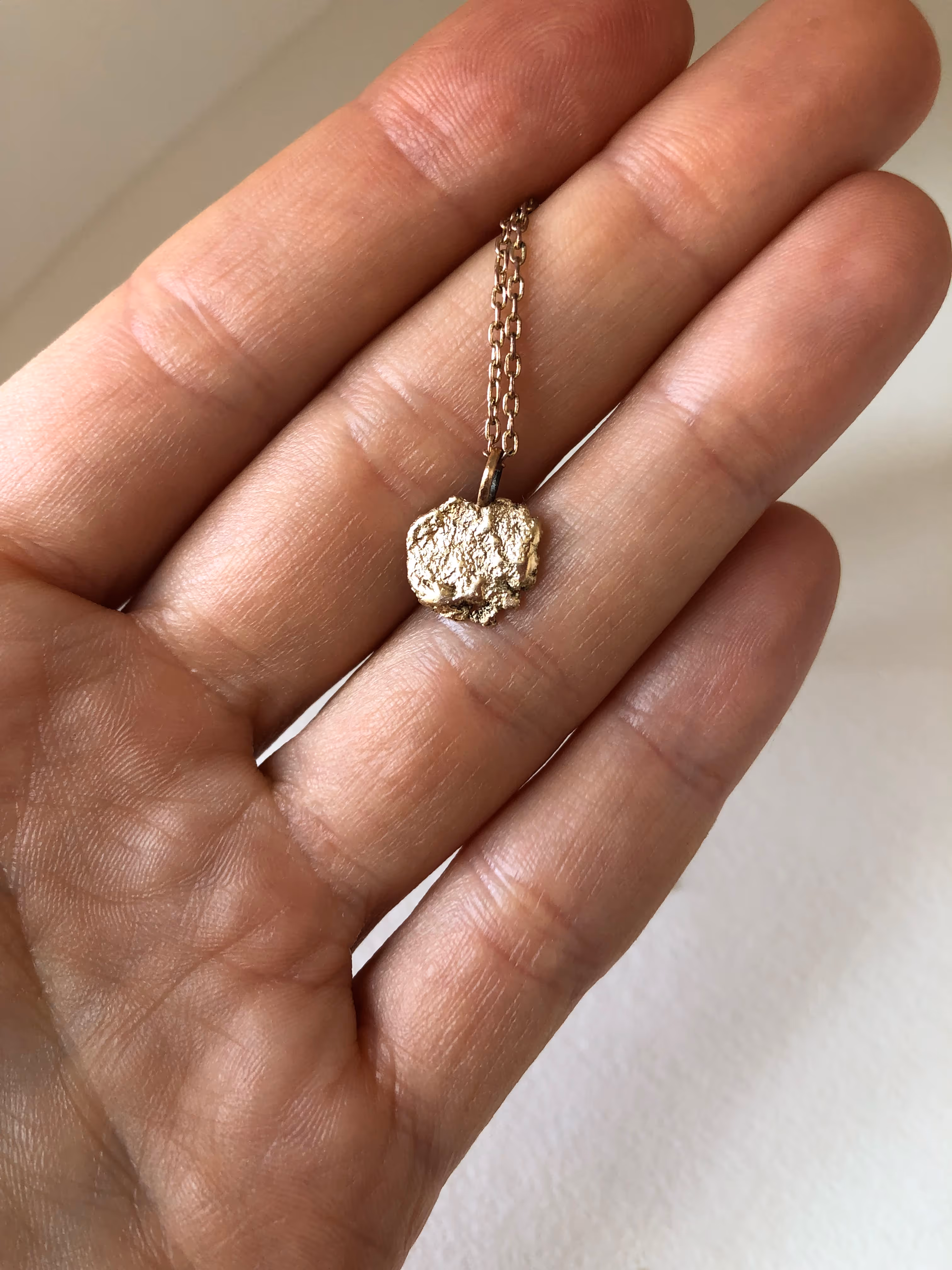 Gold Nugget Necklace