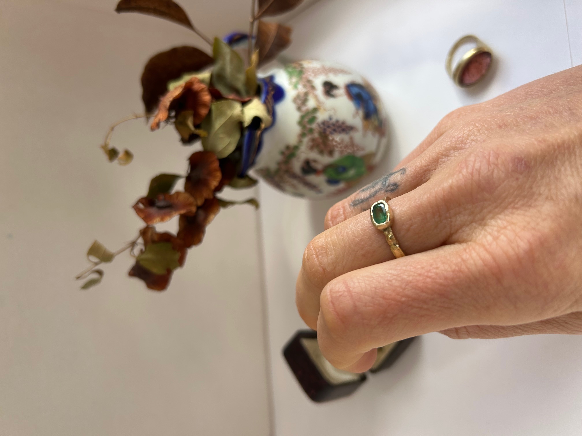 Emerald Solitaire Ring