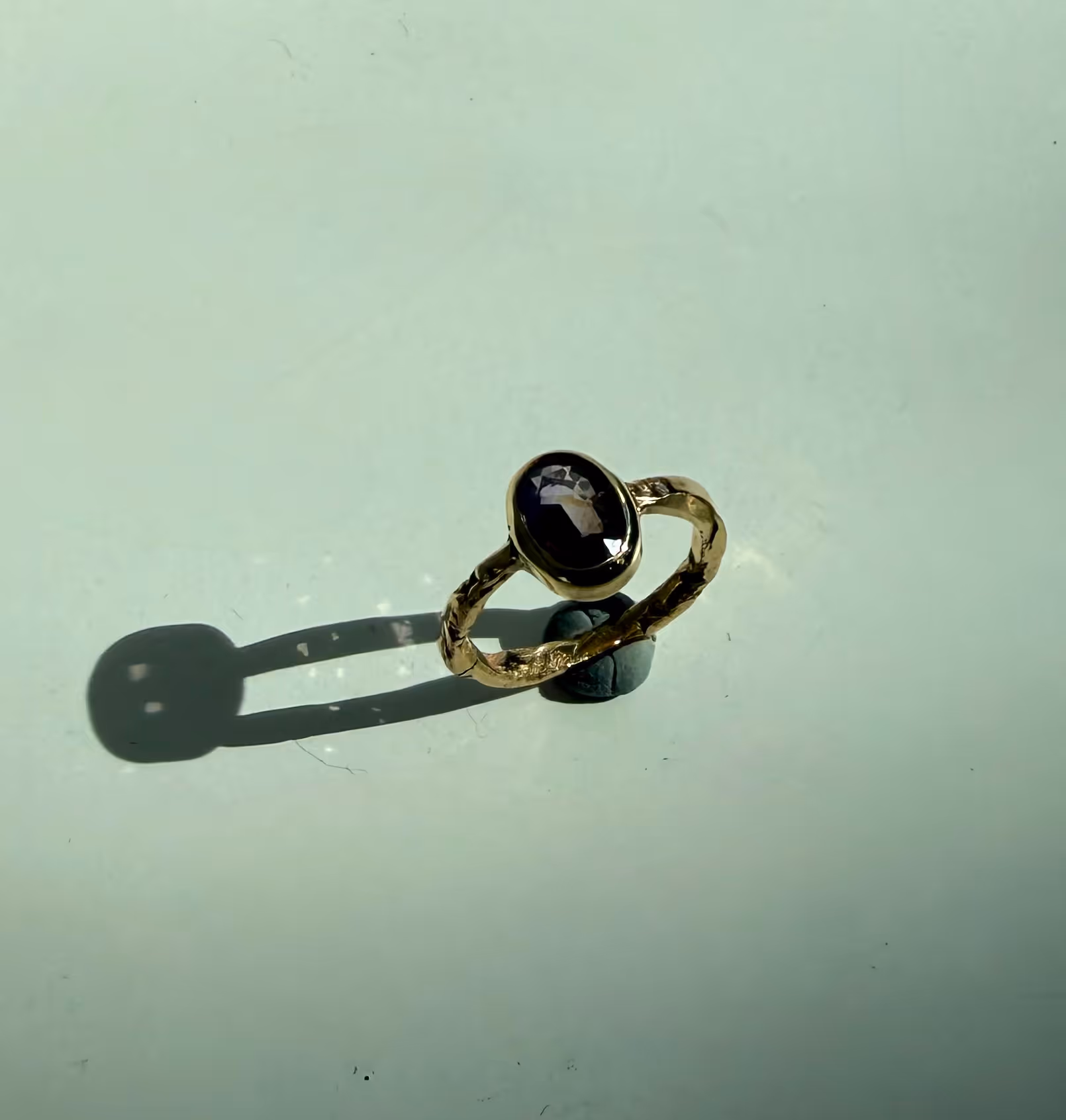 14ct Gold Purple Sapphire Ring