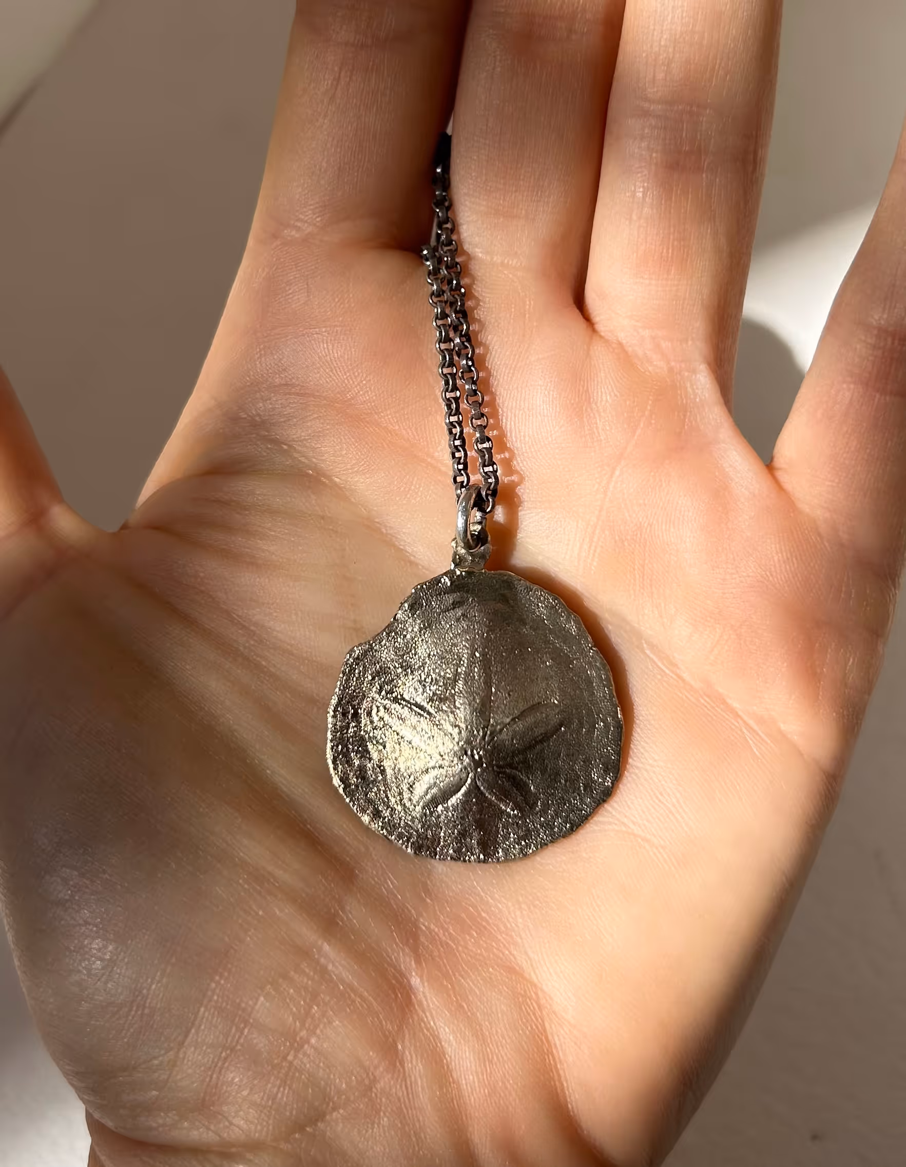 Sand Dollar Pendant Necklace