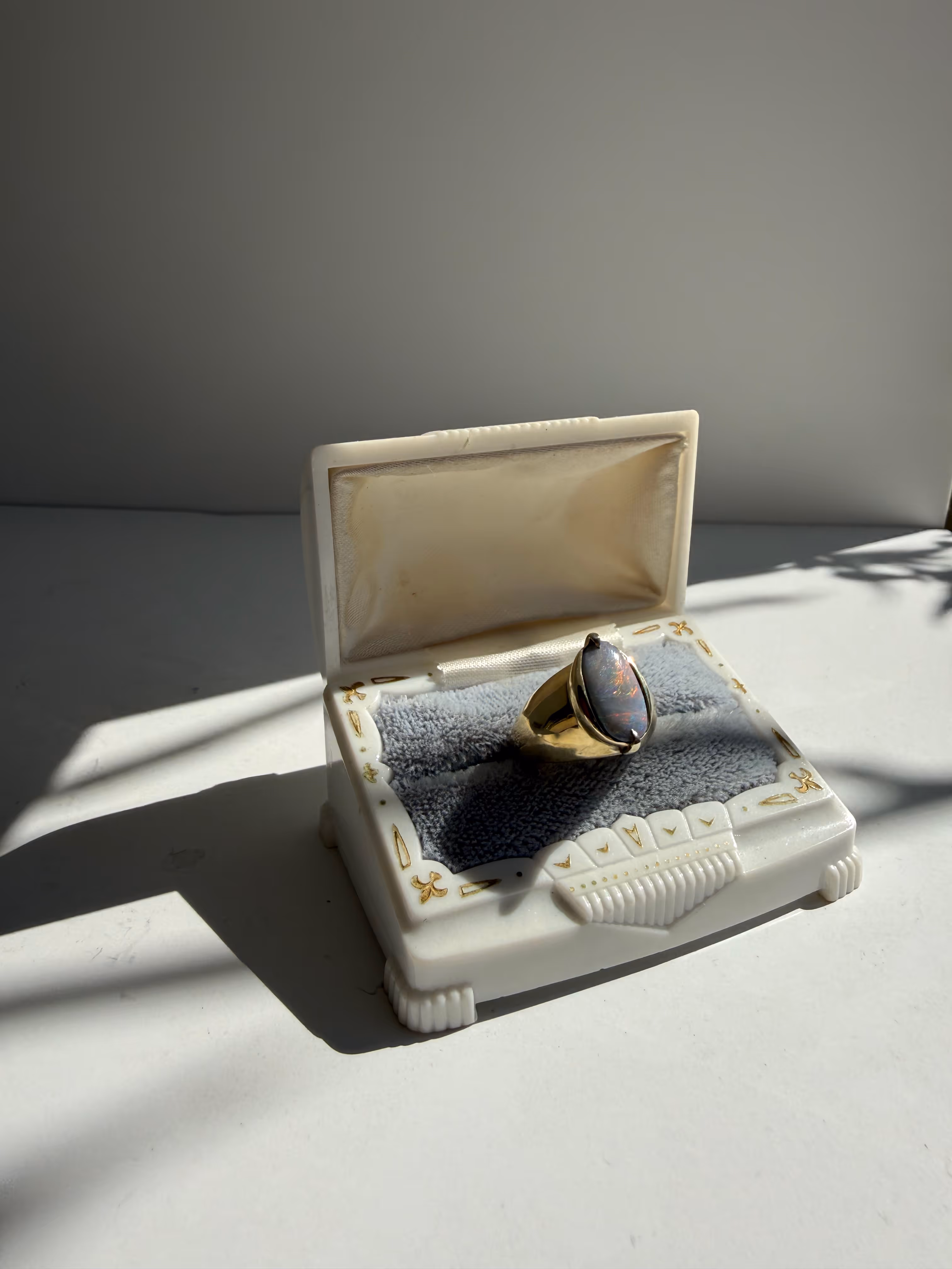 Art Deco Celluloid Ring Box