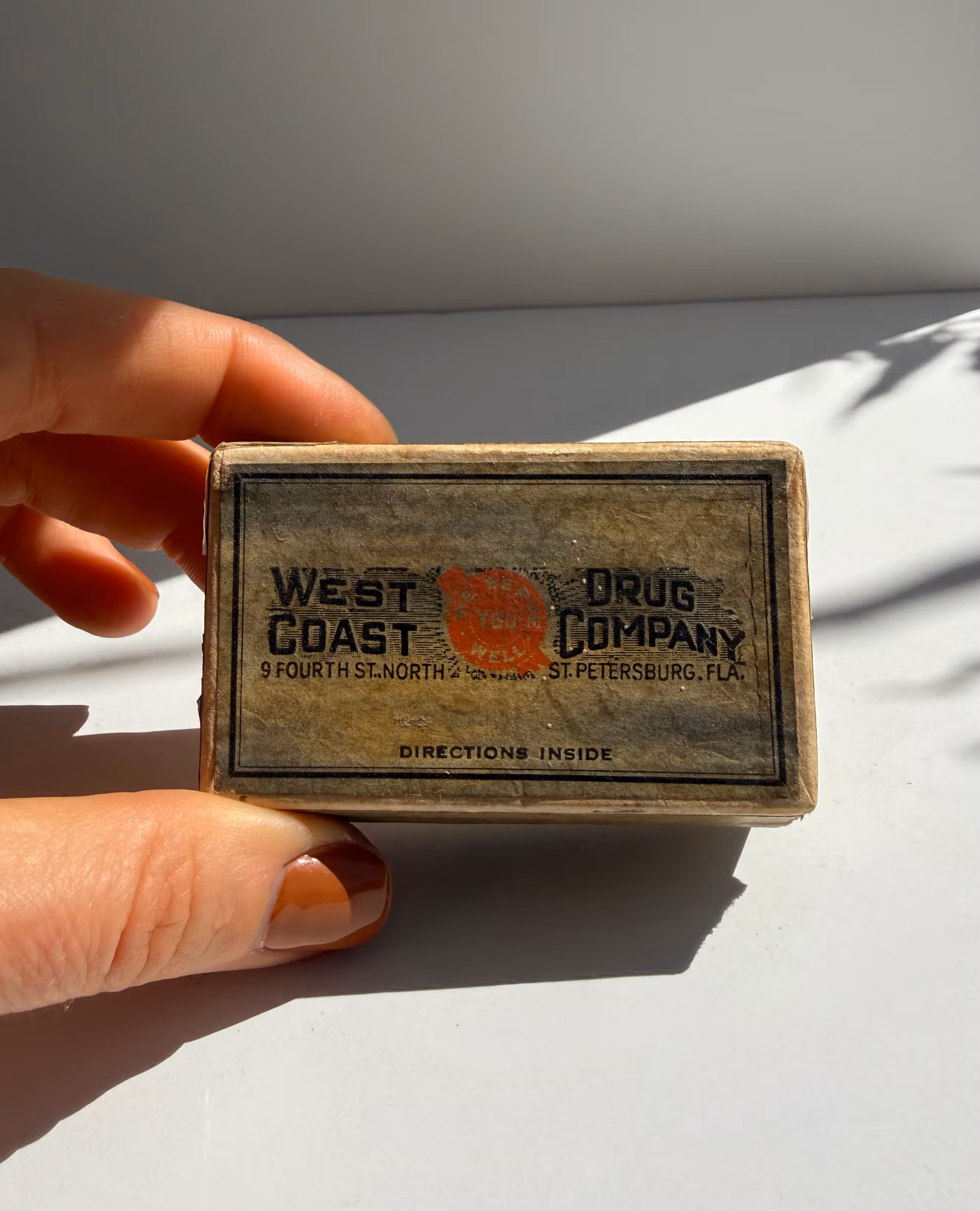 Antique Apothecary Pill Box