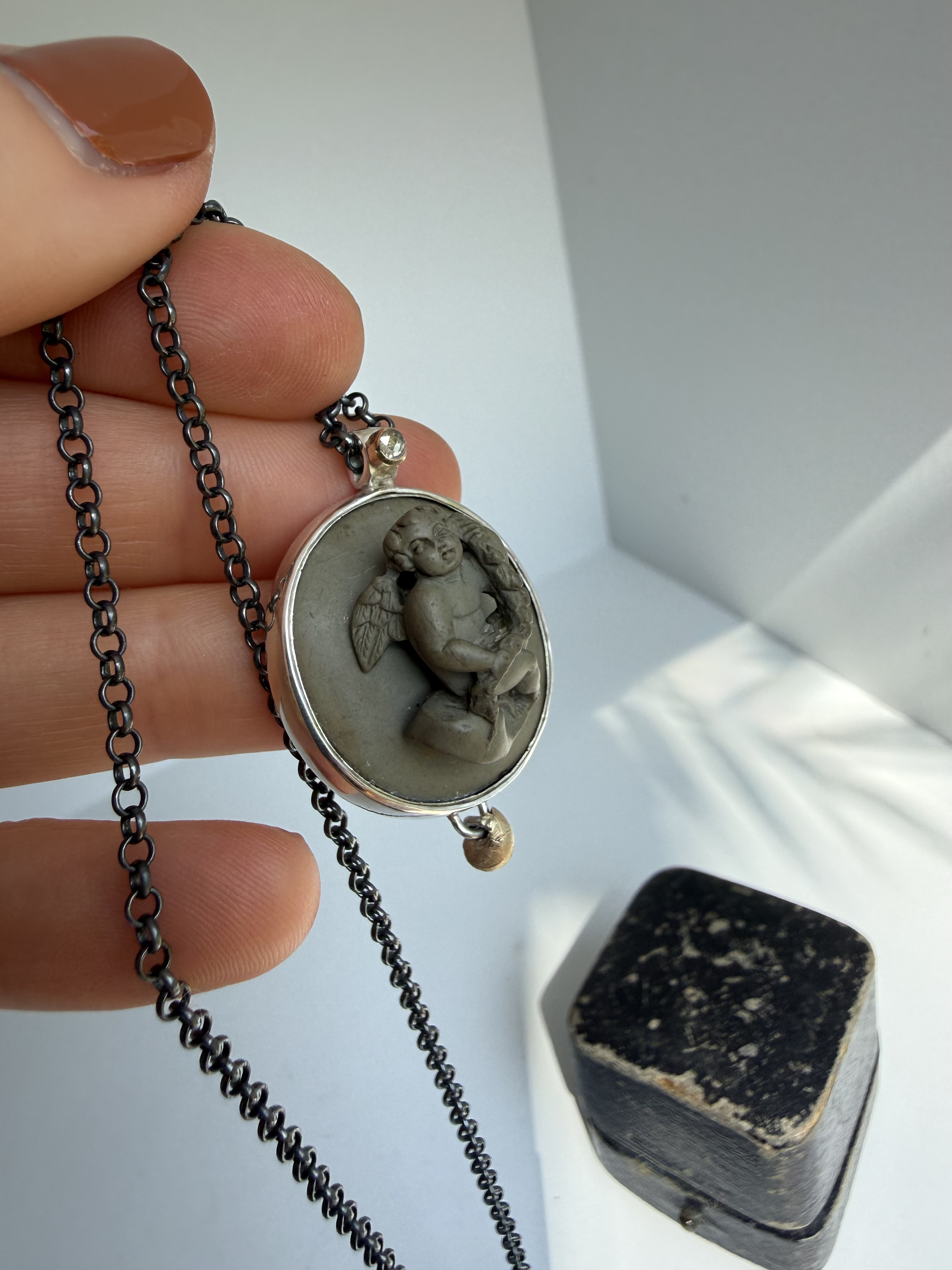 Cherub Cameo Necklace