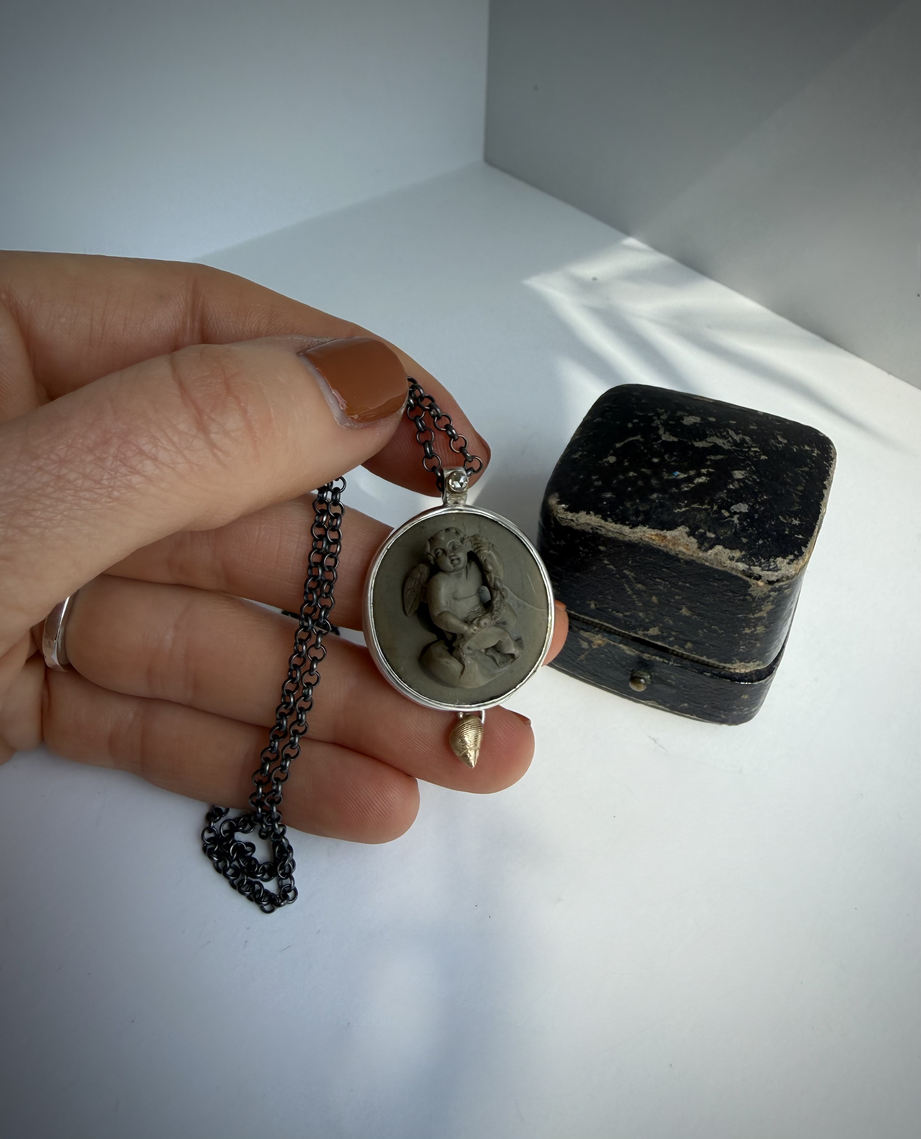 Cherub Cameo Necklace