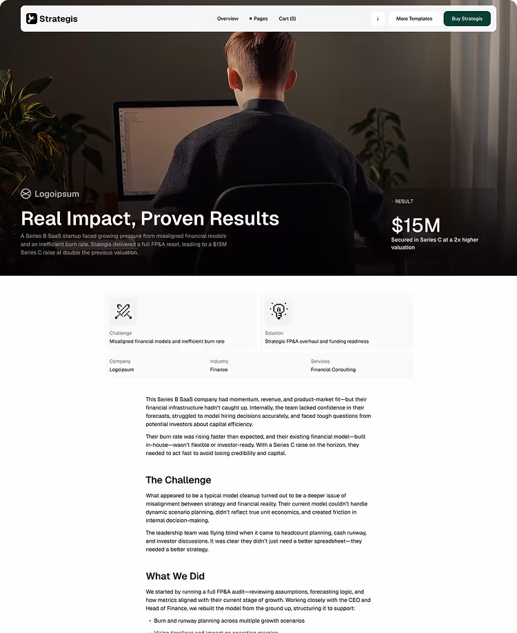 Consulting firm template case study