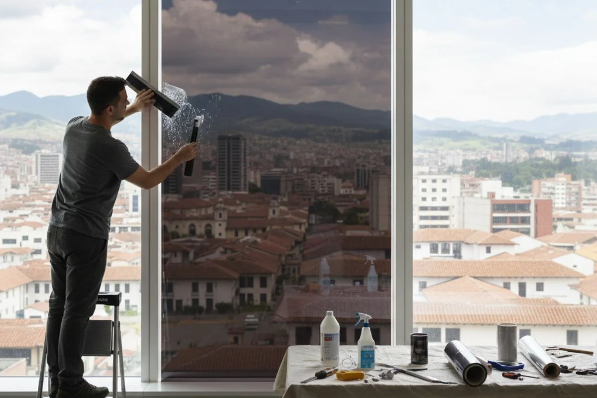 Láminas de seguridad para vidrios Hausen, fotografía de instalación 3