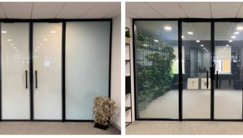Smart films de vidrio inteligente Hausen, fotografía de instalación 1