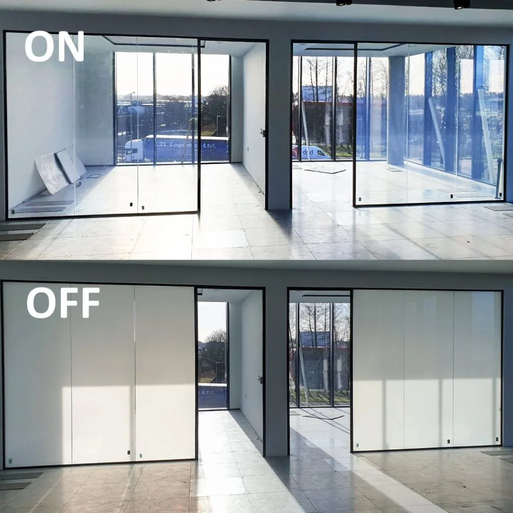 Smart films de vidrio inteligente Hausen, fotografía de instalación 2