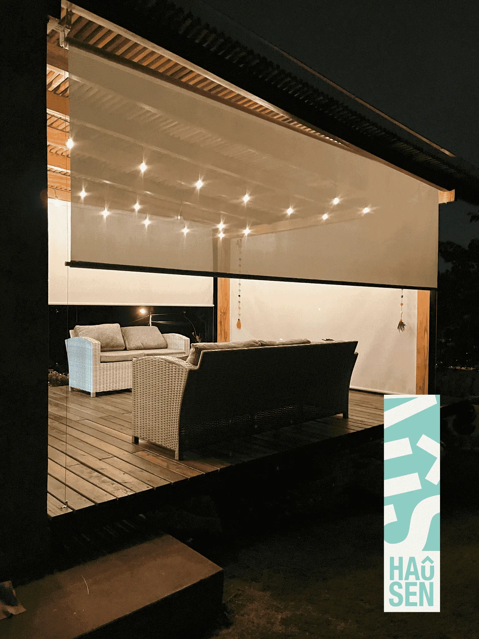 Cortinas de exterior Hausen, fotografía de instalación 4