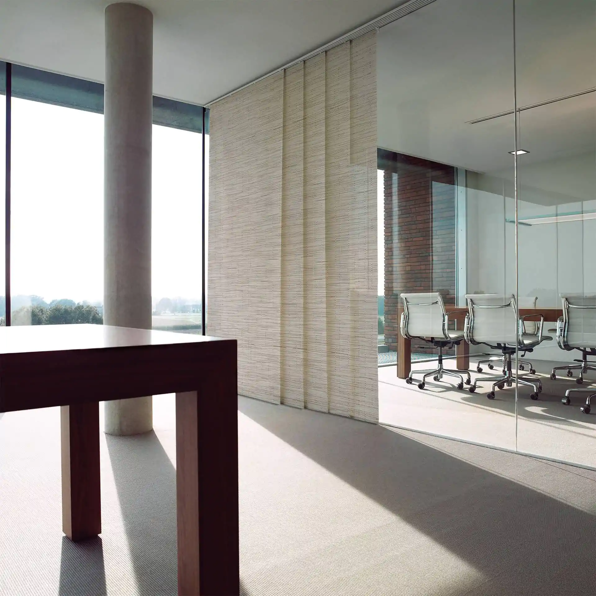 Cortinas paneladas Hausen, fotografía de instalación 1