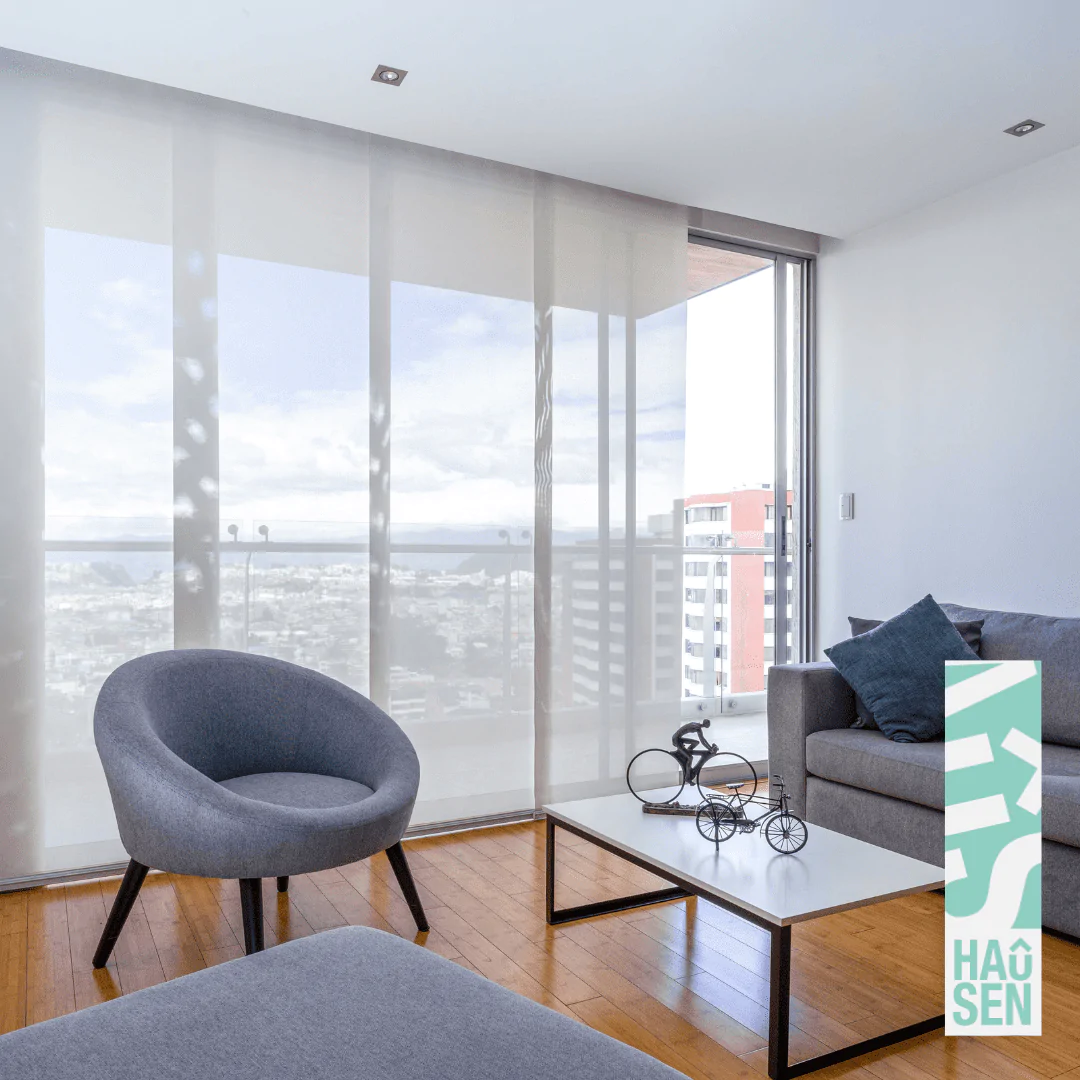 Cortinas paneladas Hausen, fotografía de instalación 4