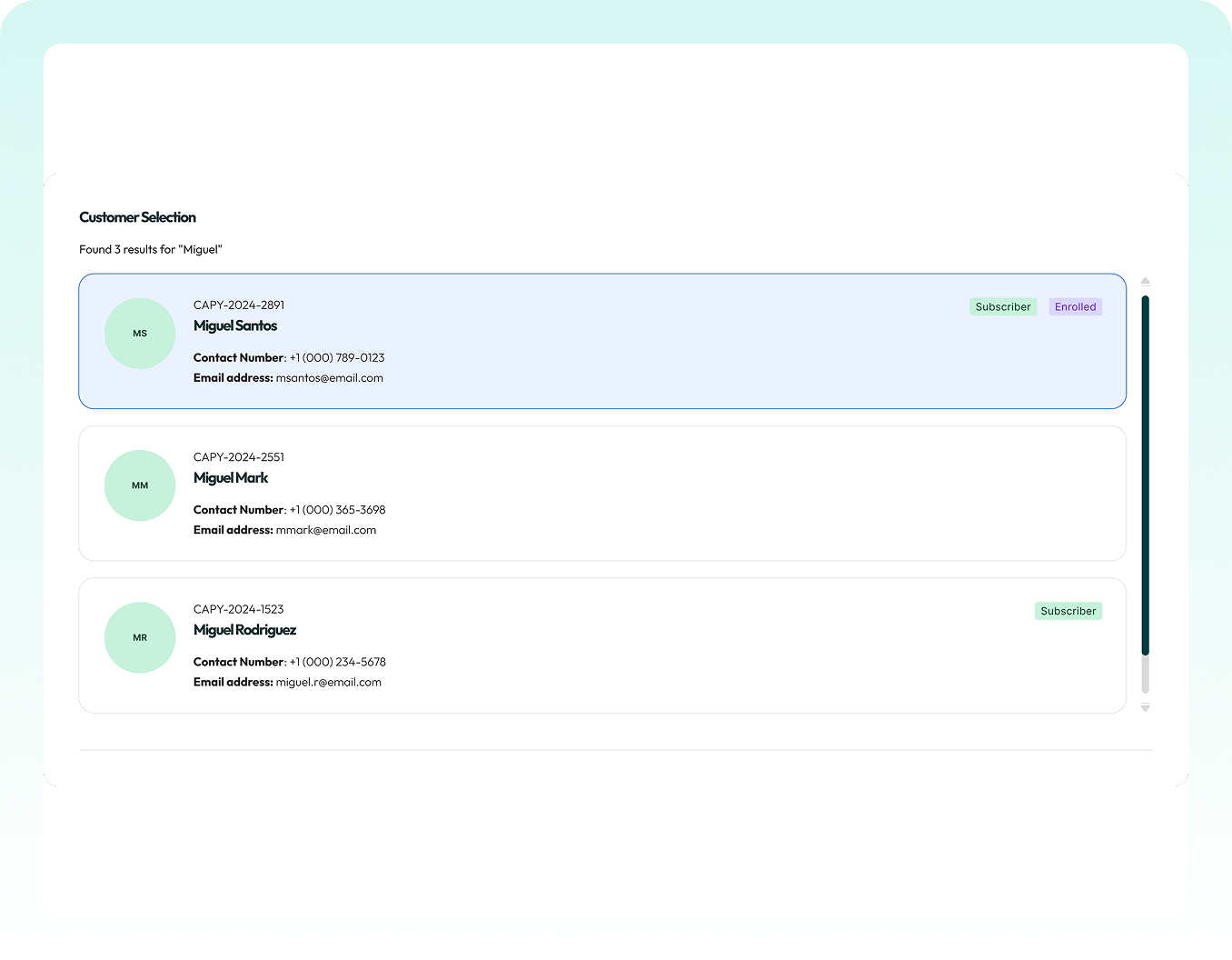 Fast Lookup Product Feature 