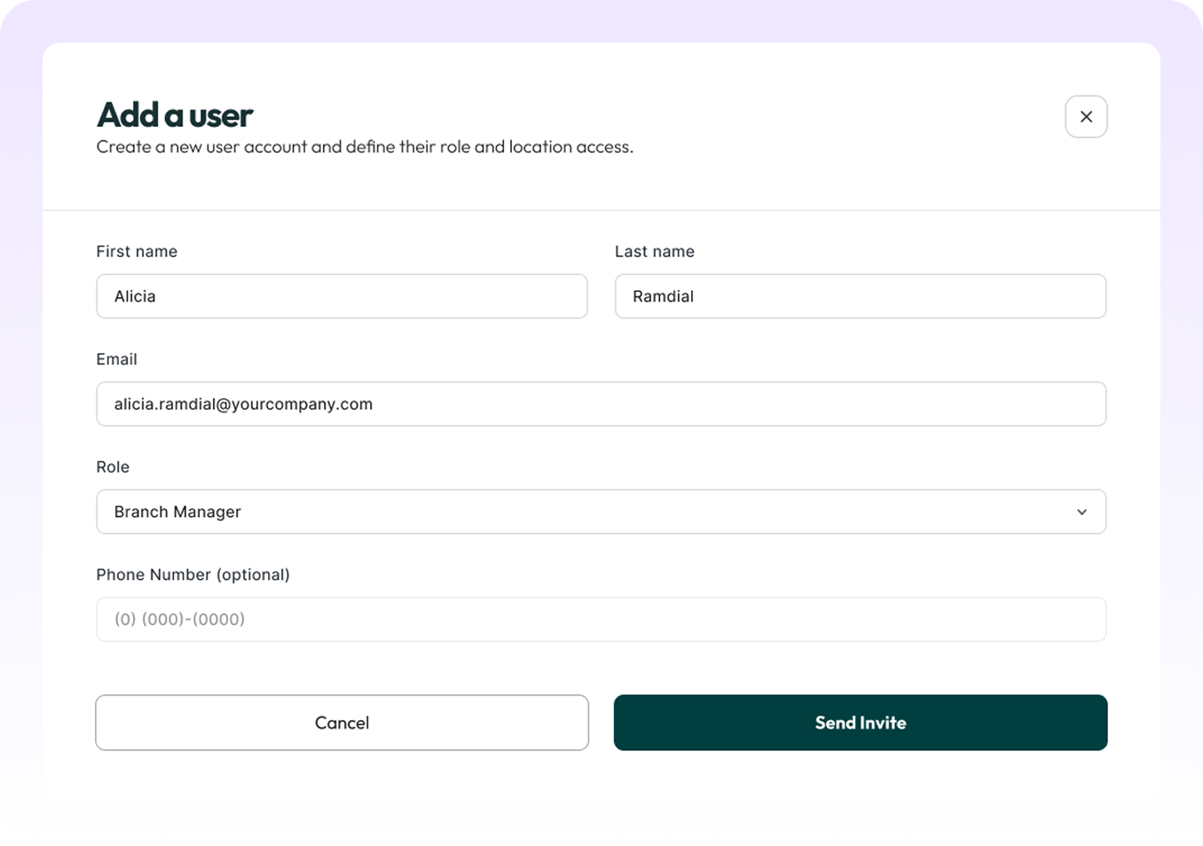 Add Users Product Feature