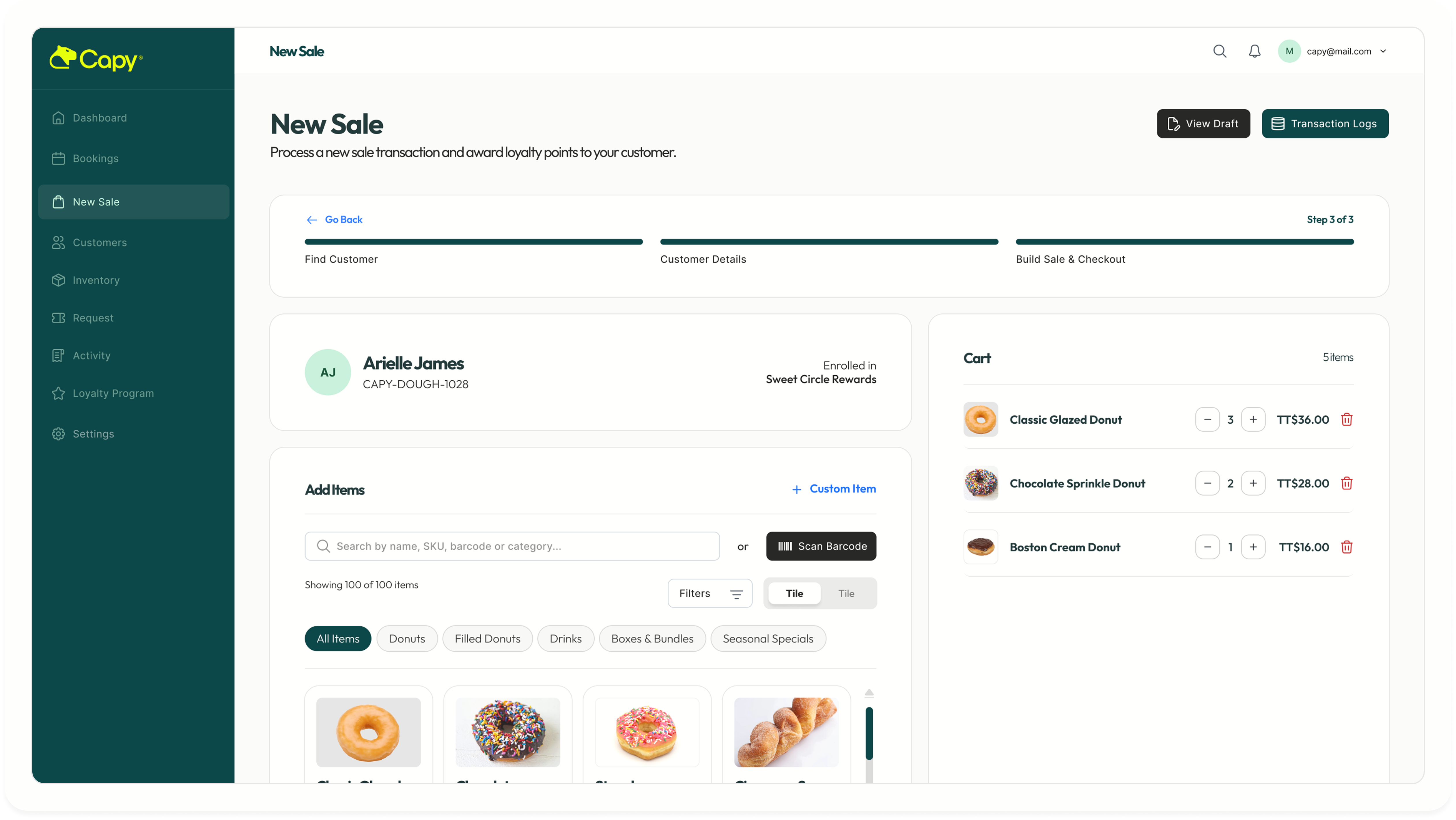 Checkout Product Feature
