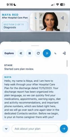 Listening, reading and asking Maya questions