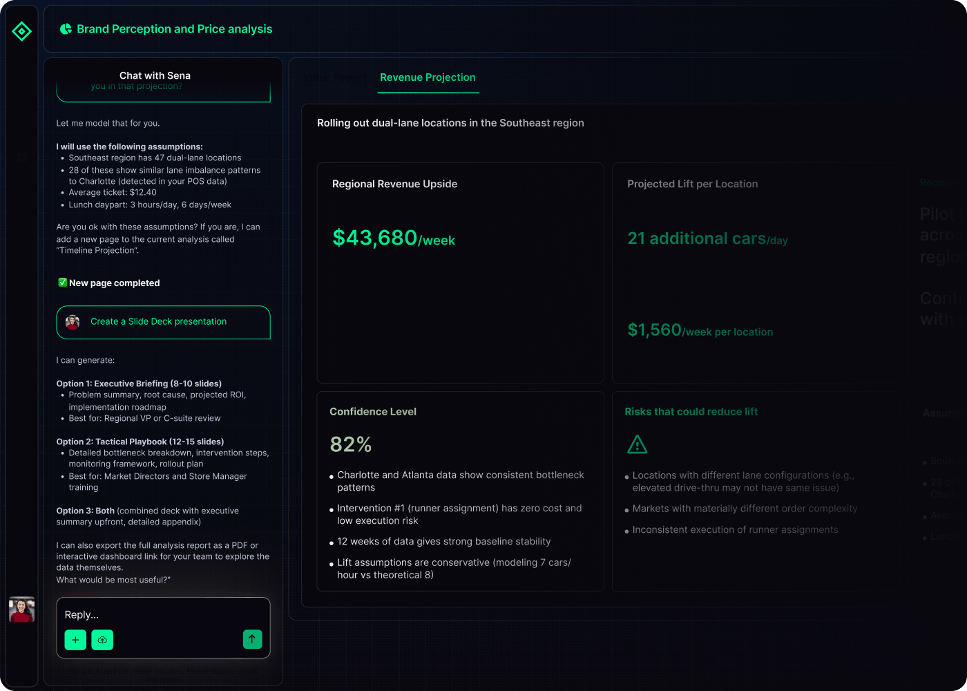 ClientIQ messaging interface for team communication