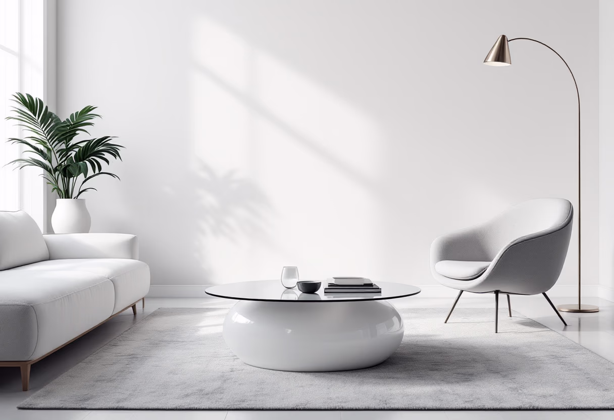 image of a stylish living room setup (for a furniture store)