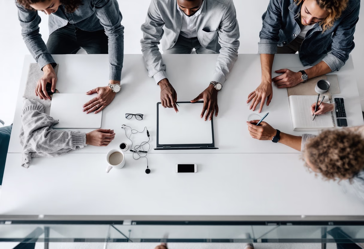 image of brainstorming session for a productivity tools business