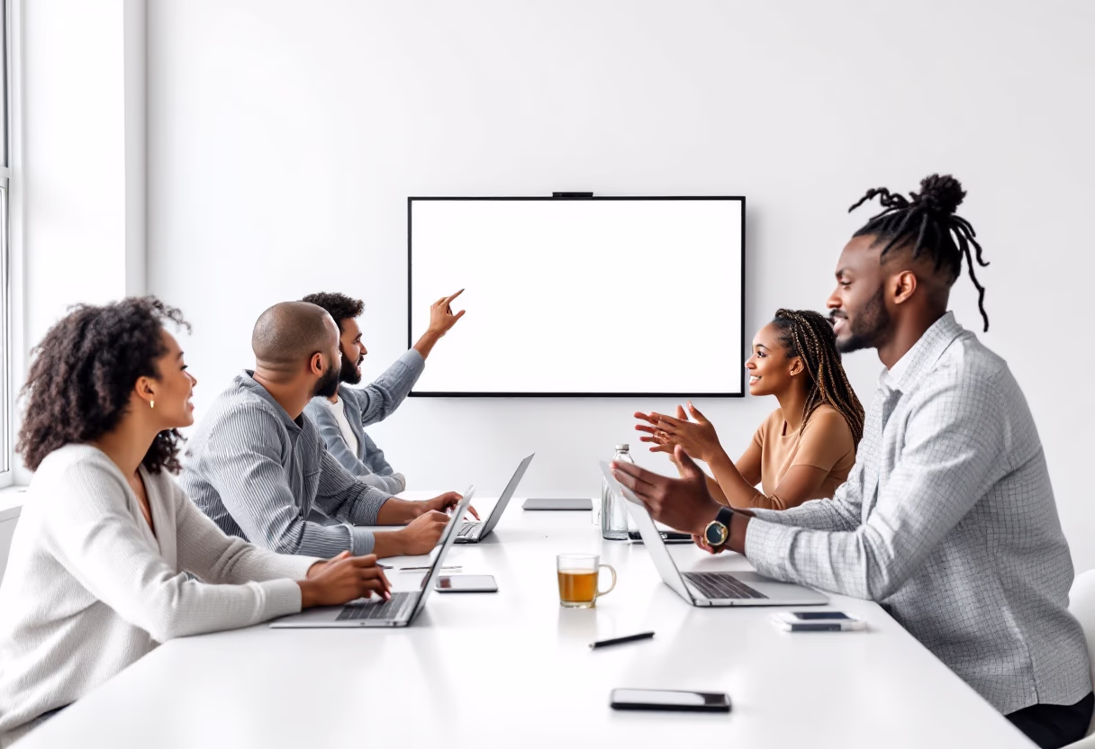 image of individuals analyzing data