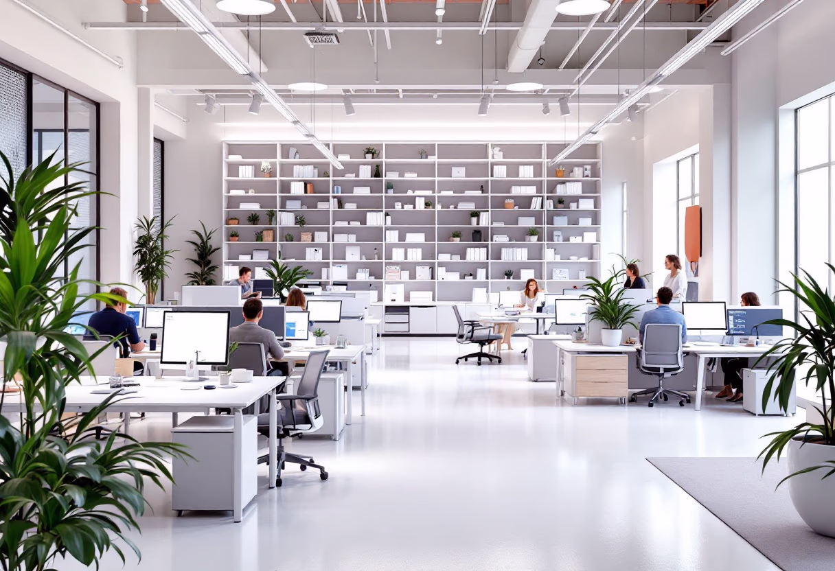 [background image] image of busy office environment (for an hr tech)