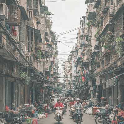 Vietnam urban landscape