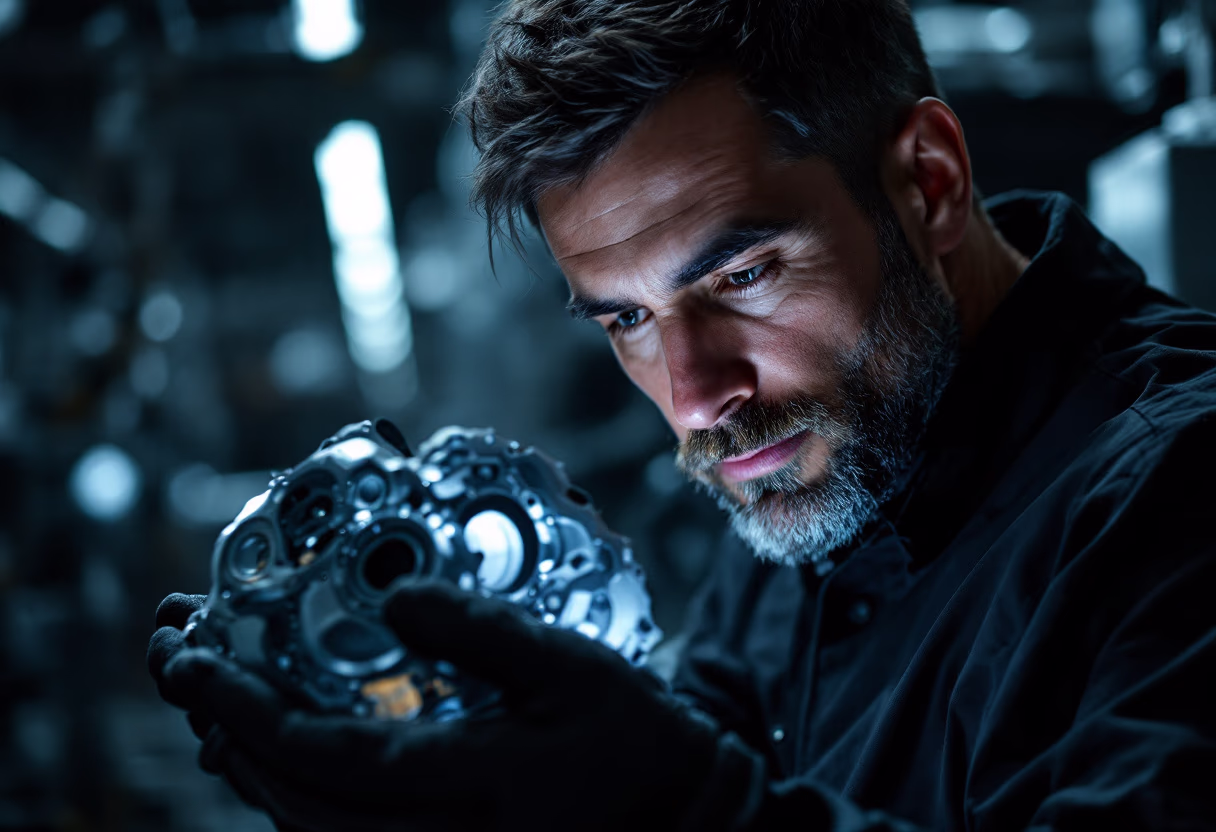 image of quality control check in a manufacturing plant