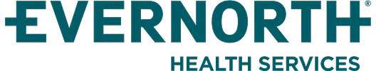 Evernorth Health Services logo with stylized text.