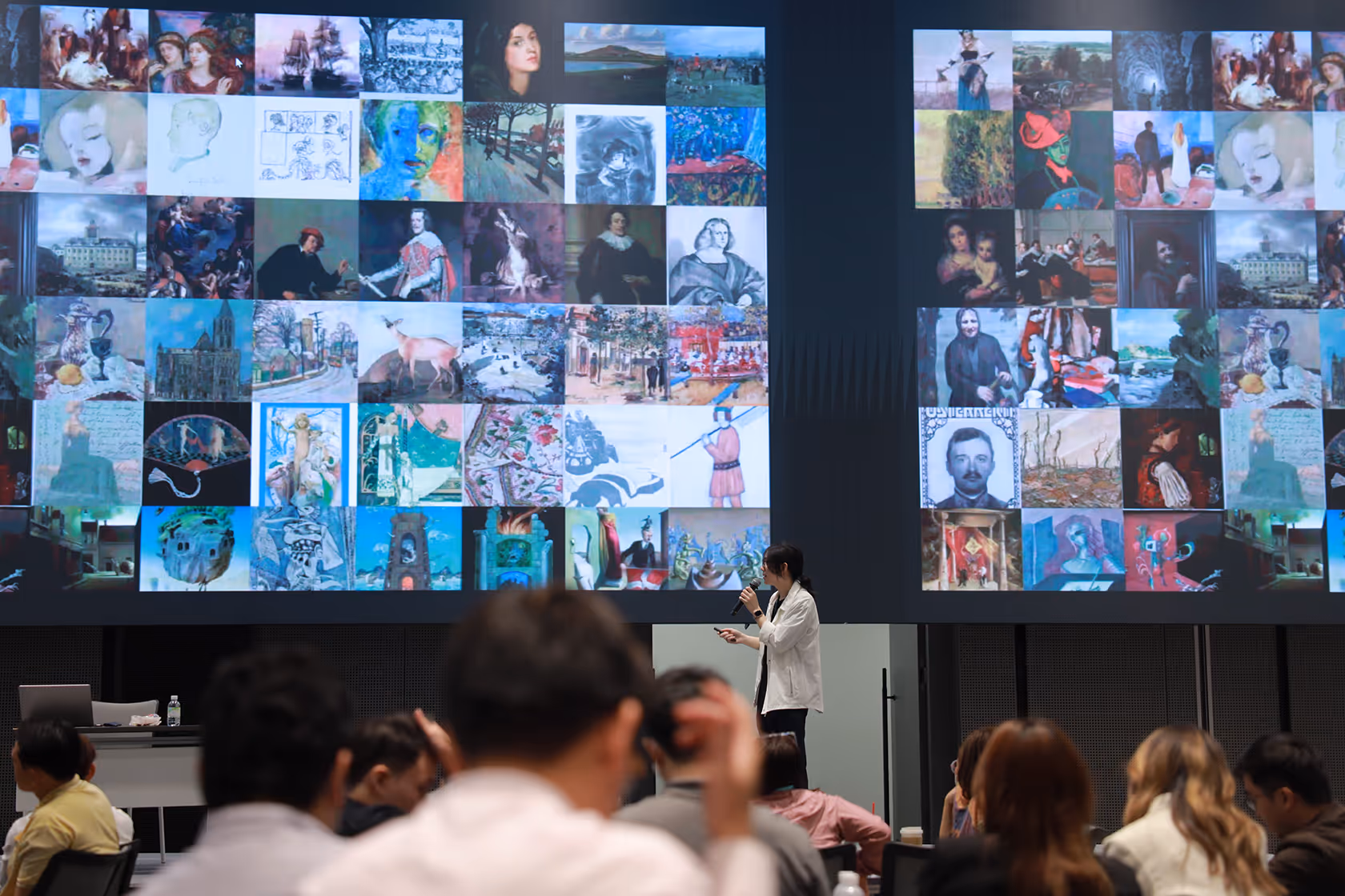 image of desk with a laptop and a plant (for a bookstore)