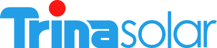 Trina Solar Firmenlogo in Blau und Rot