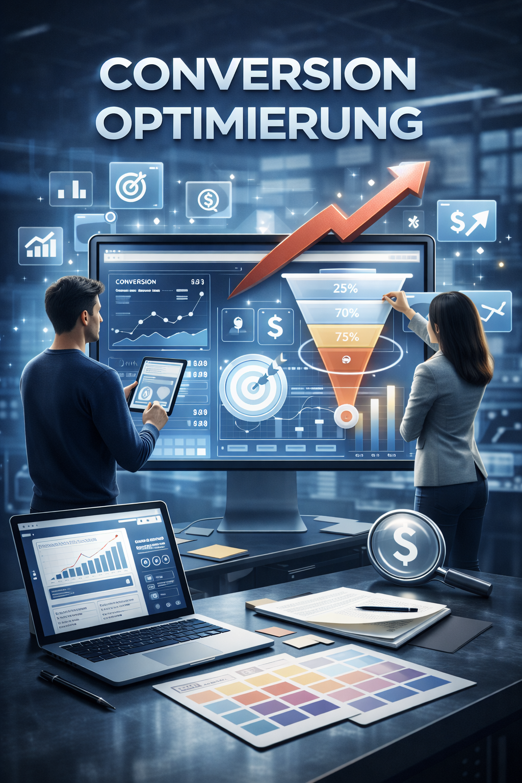 image of brainstorm session with sticky notes (for a b2b saas)