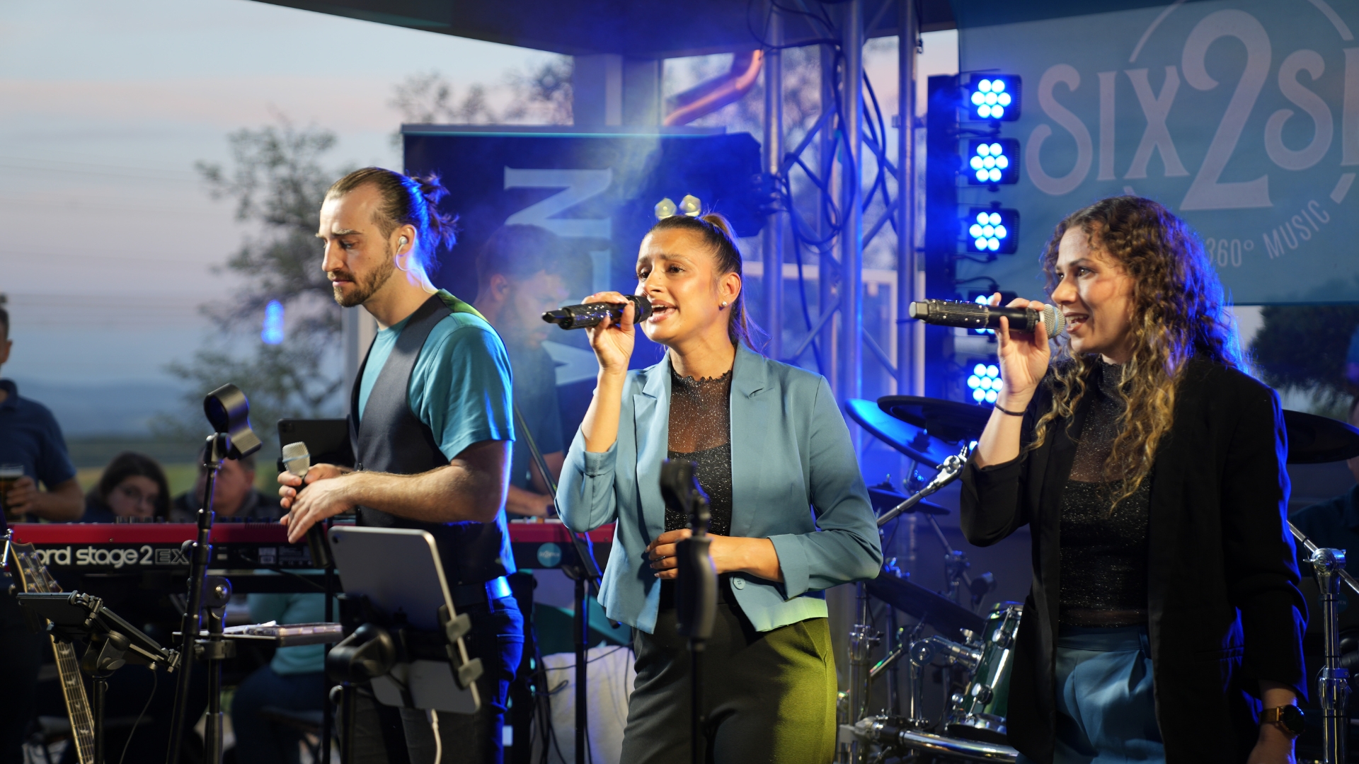 Performance der Band bei dem Sommerfest der Klefenz GmbH