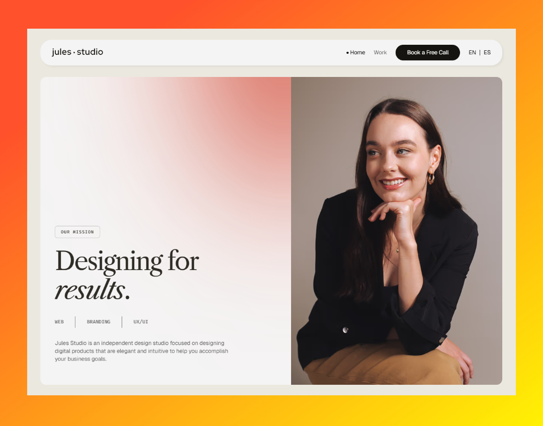 Jules Studio website screenshot