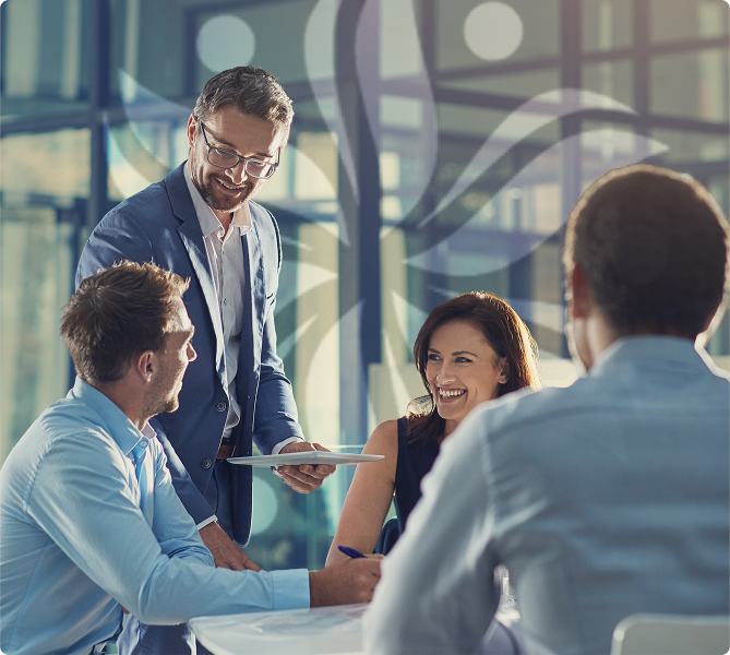 Group of productive bankers