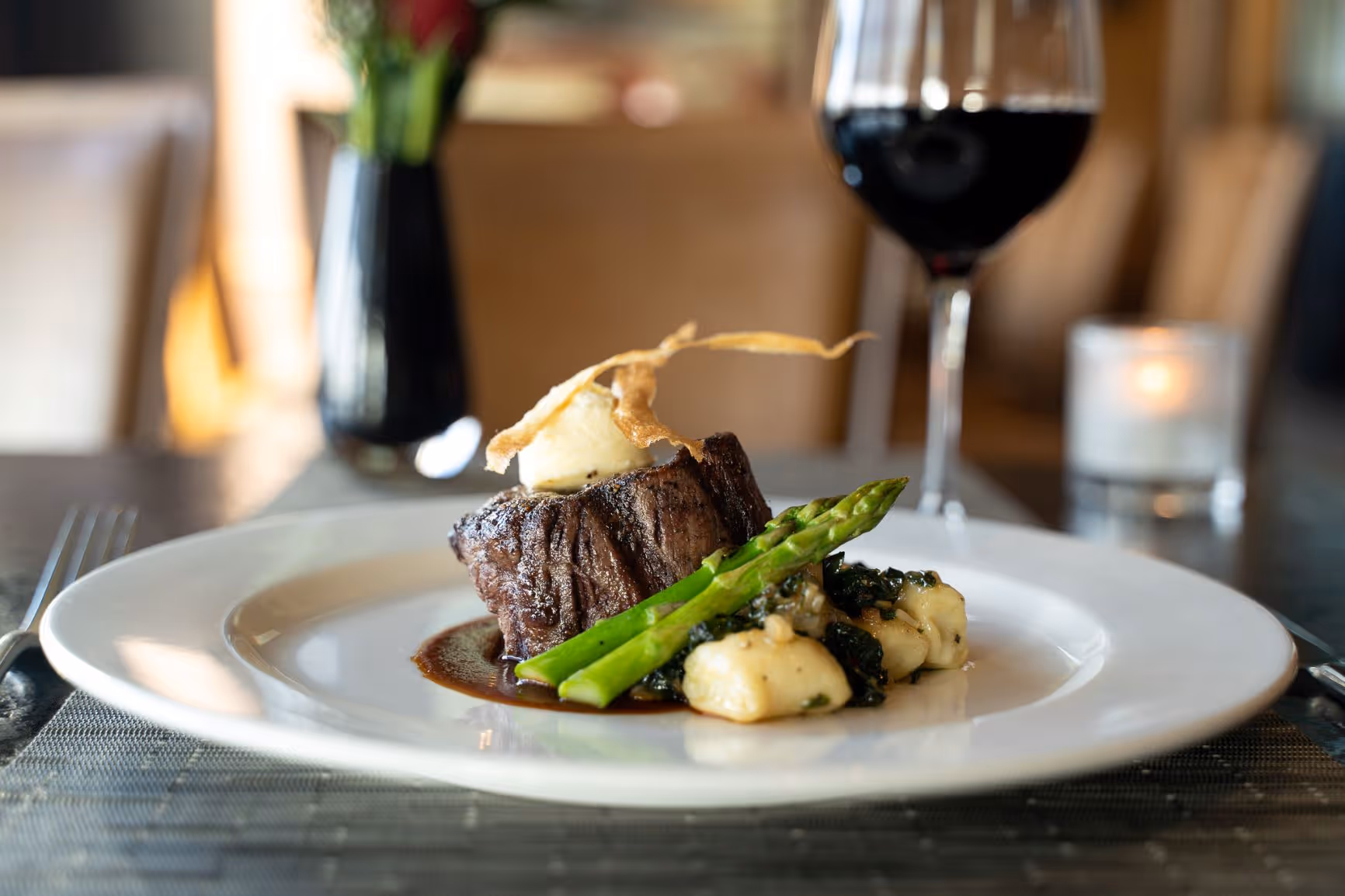 Steak dinner at the Lighthouse Grill