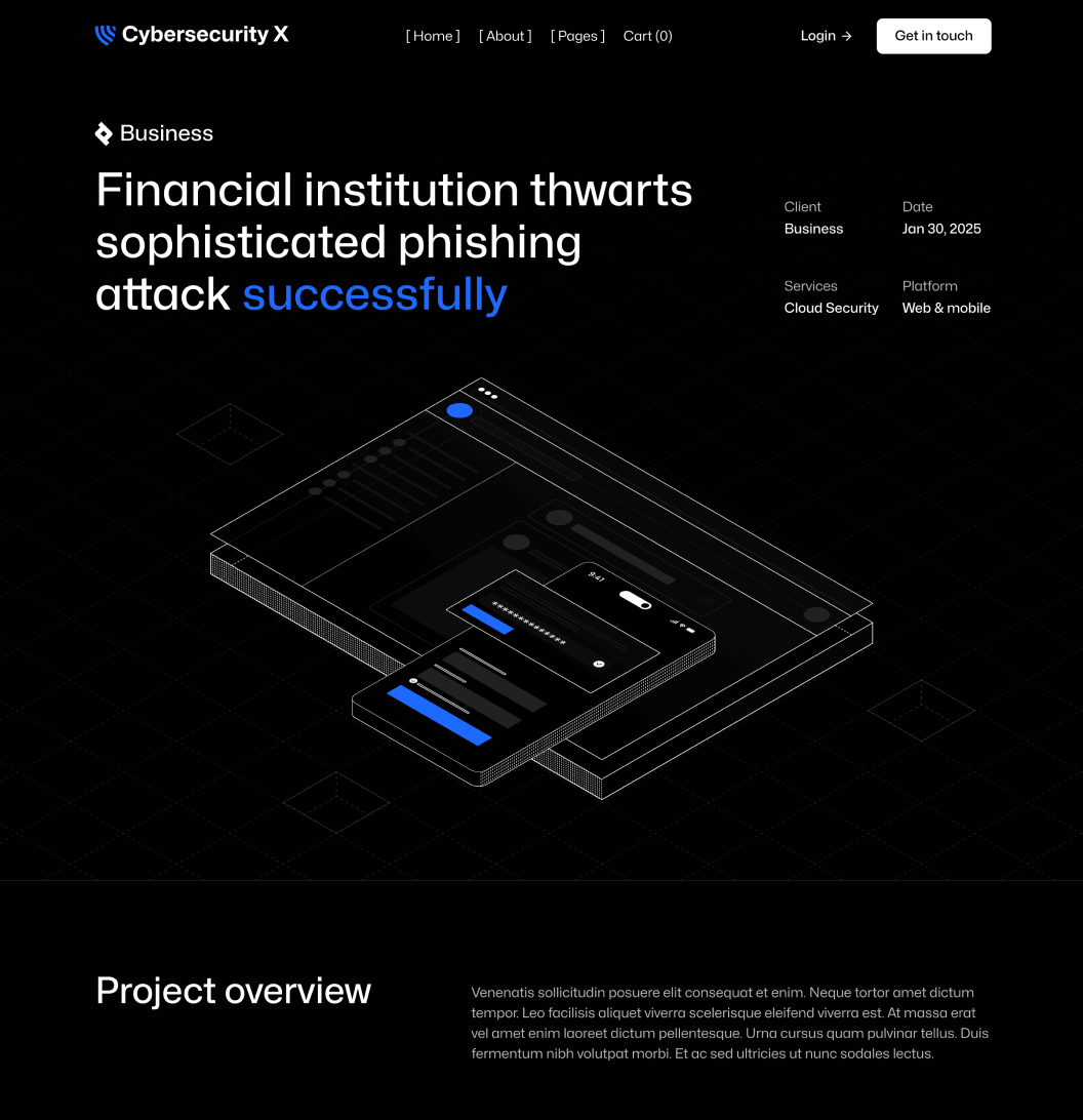 Cybersecurity X - Careers Page - Cyber Security Webflow Template