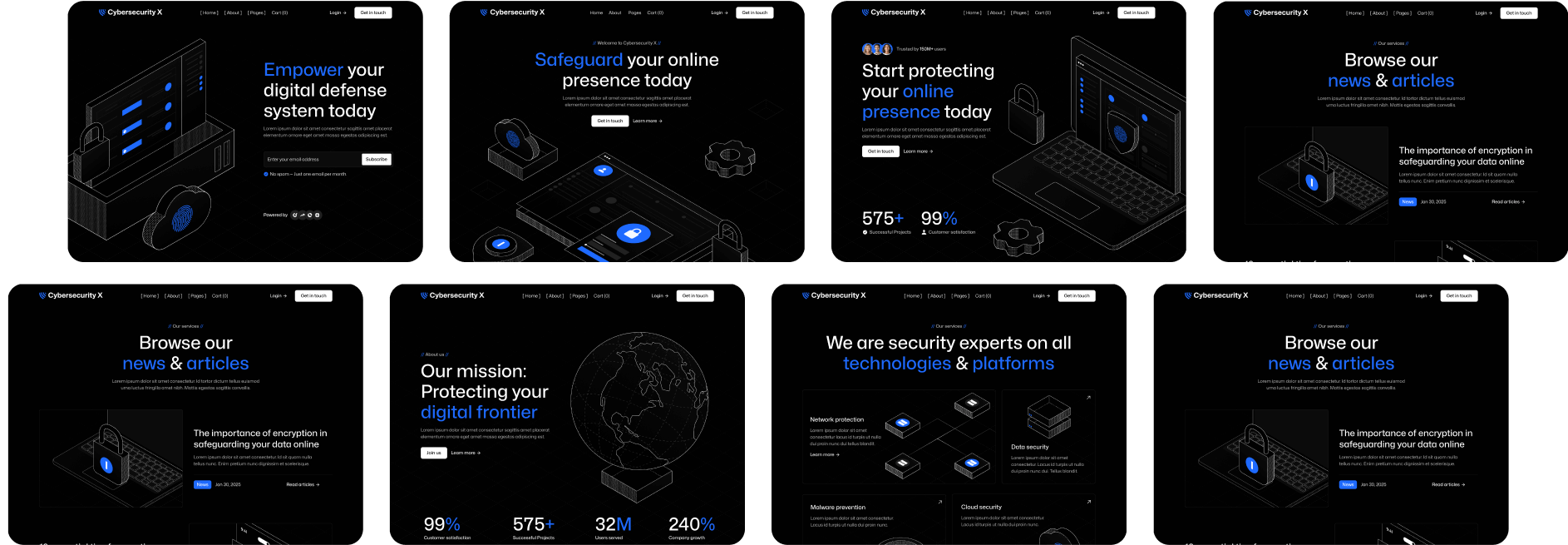 Cybersecurity X - Buy Now On Webflow - Cyber Security Webflow Template